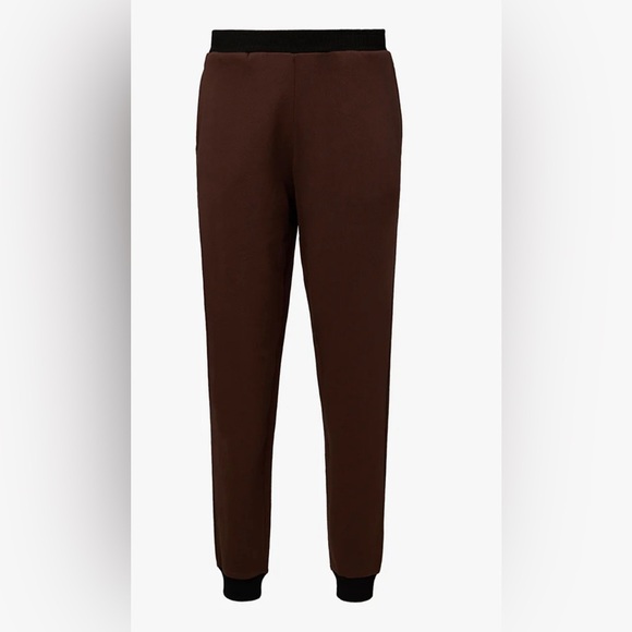 WeWoreWhat Slim Leg Joggers Brown/Black Colorblock | Size S | NWT - Picture 1 of 6